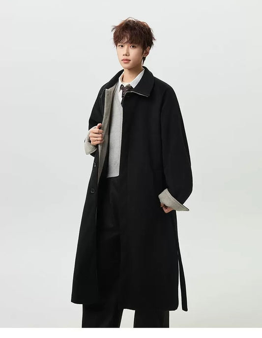 Men’s Premium Sheep Wool Overcoat T0250