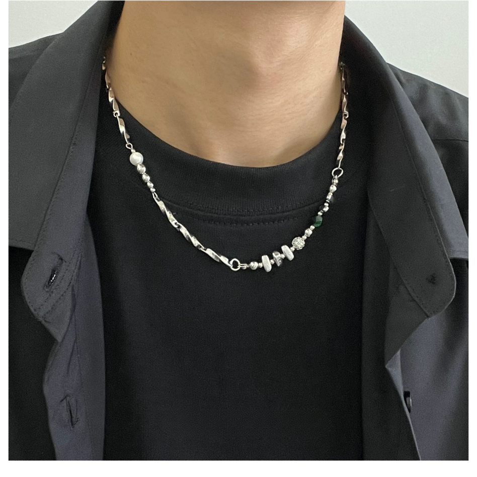 Men’s Hip Hop Titanium Steel Necklace | Non-Fading Designer Chain with Minimalist High-End Style O0002