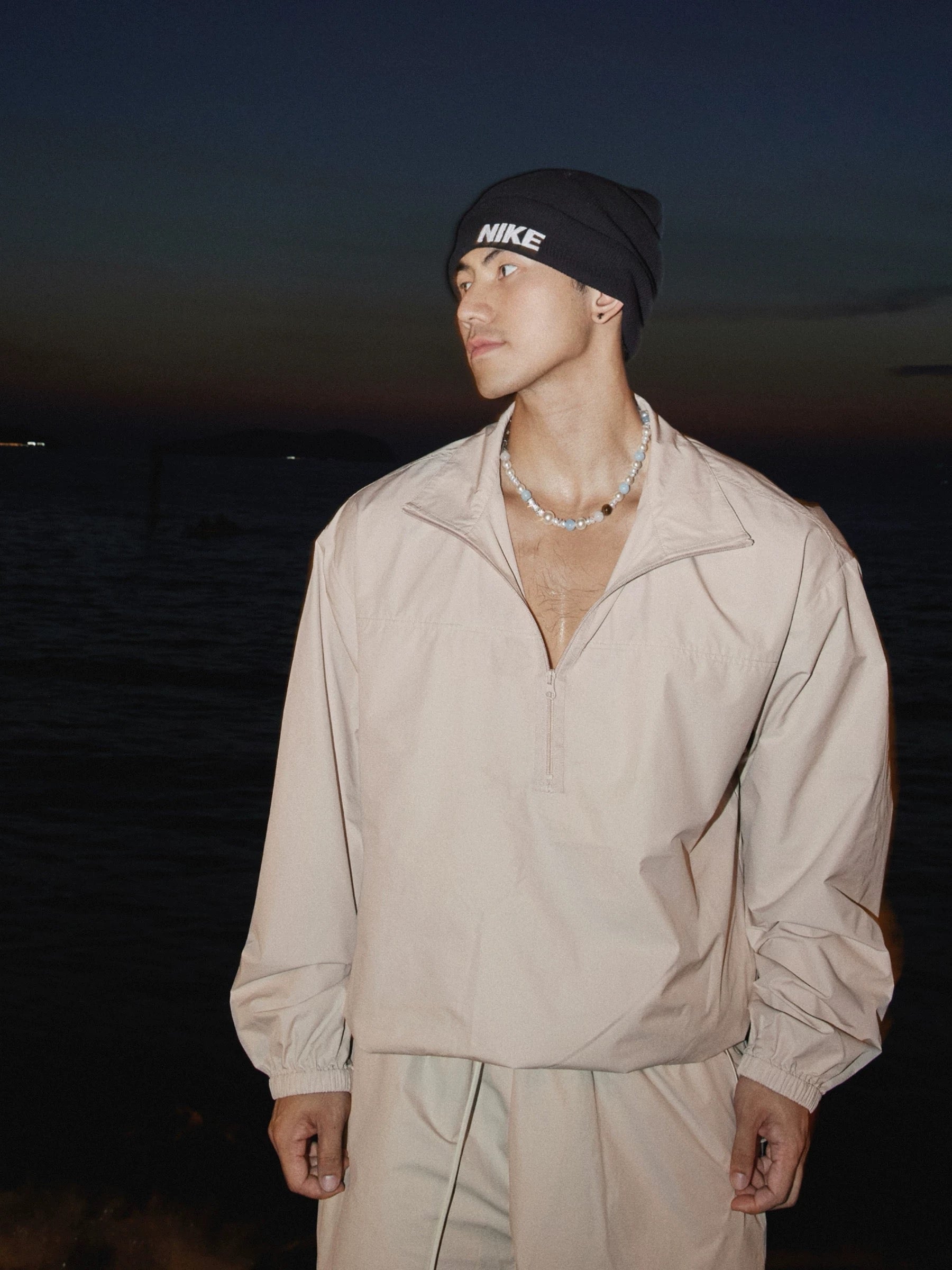 Men’s Retro Sport Lounge Set | Lightweight Fall Tracksuit with Loose Pullover & ShortsT0055