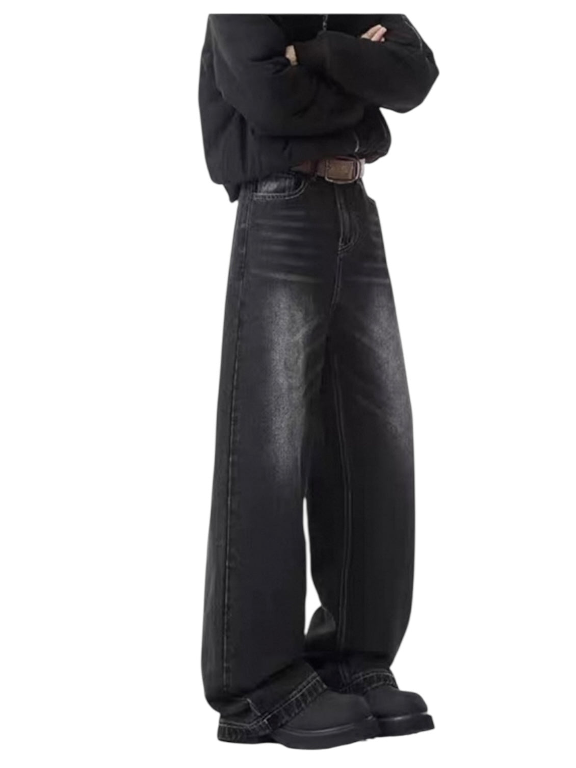 [GRACERUB] DIRTY FLARE-CUT JEANS B0312