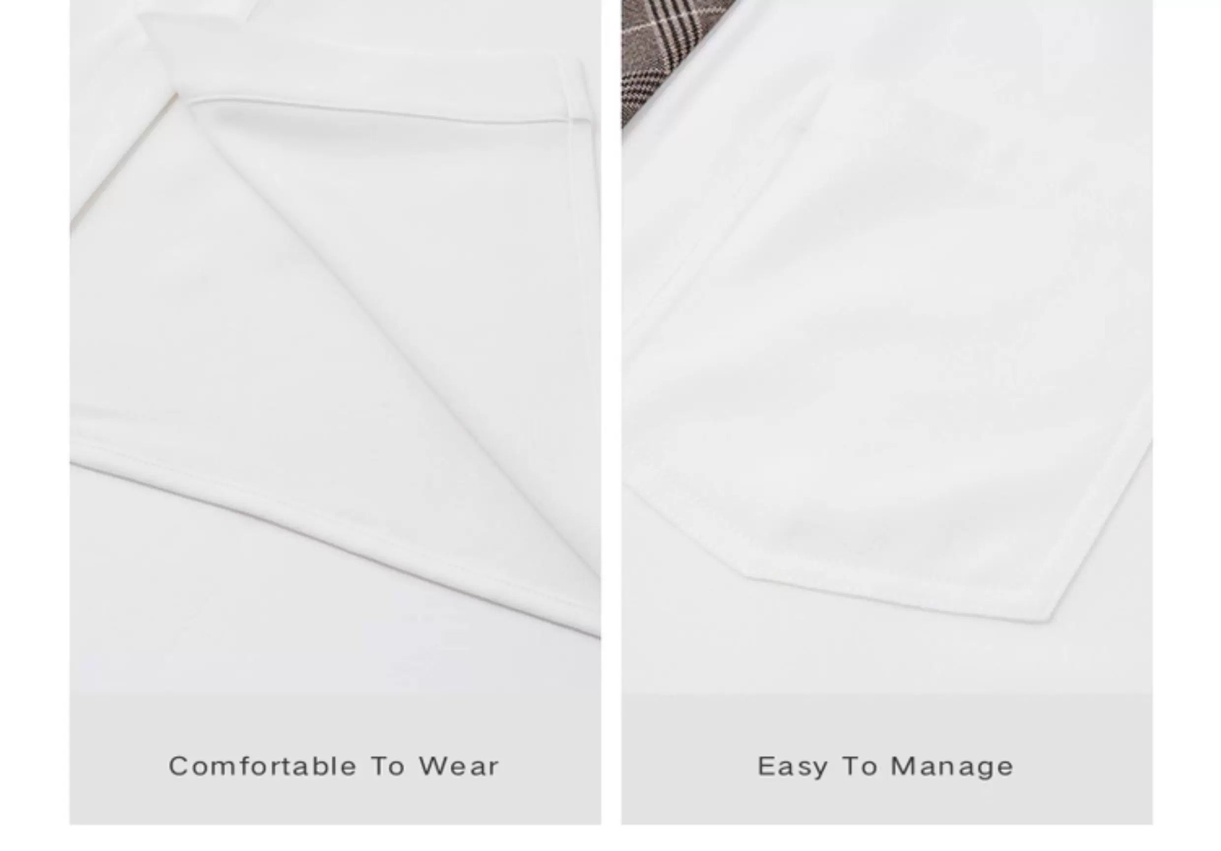 3-in-1 しわ防止＆カラーブロックシャツ - メンズ 秋冬 サーマル 長袖 トップス T0044