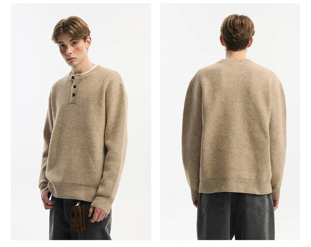 Men’s American Streetwear Loose Knit Sweater S0007