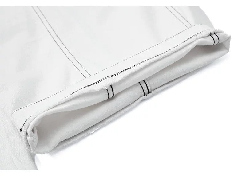 American Curved Wide-Leg Streetwear Trousers B0085