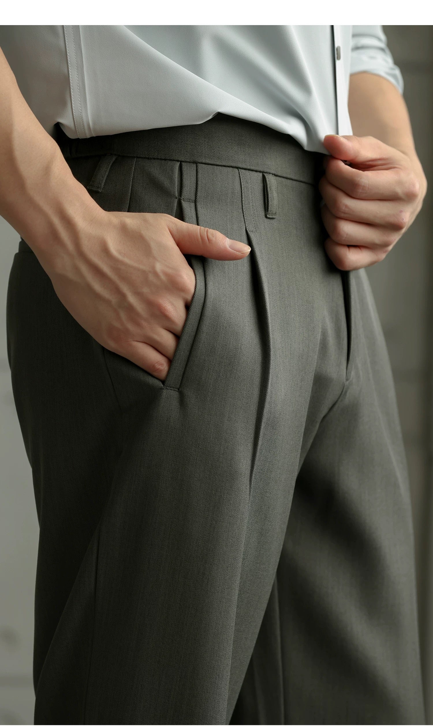 Men’s Straight-Leg Oversized Casual Pants B0030