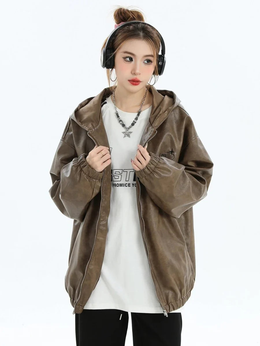 PU LEATHER JACKET T0097