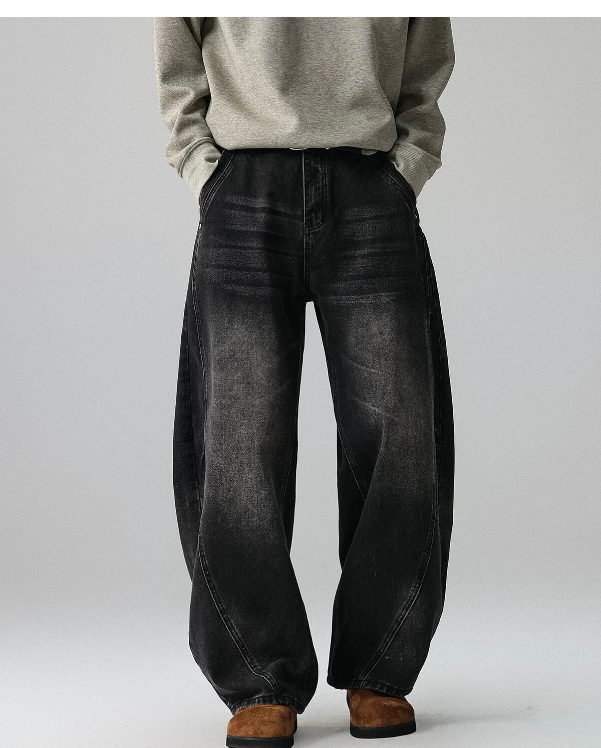 Men’s American Vintage Wide-Leg Jeans B0007