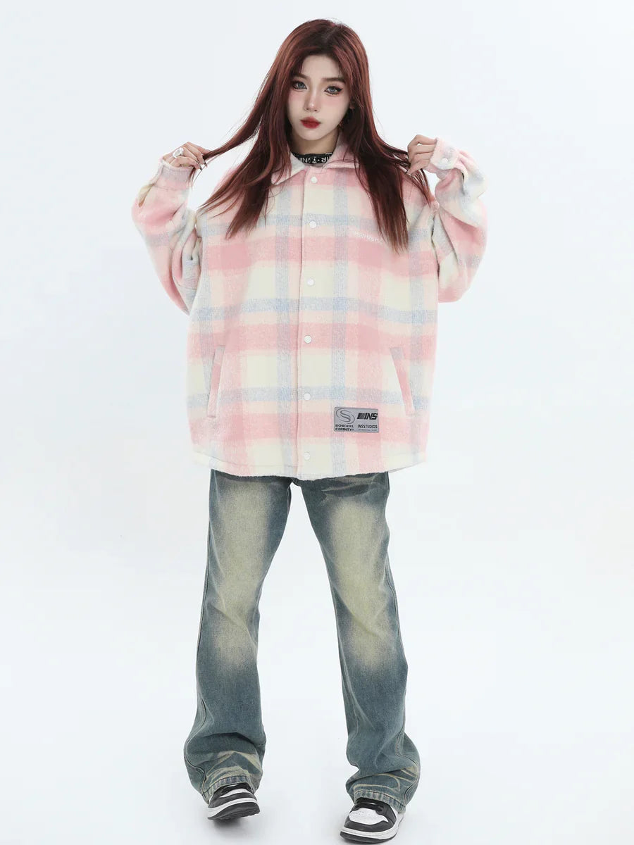 [INSstudios] LOGO LOOSE LAPEL JACKET S0067