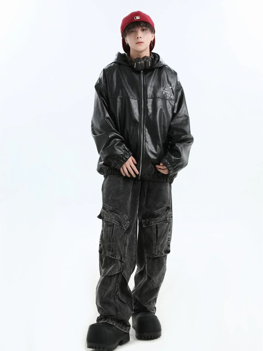 PU LEATHER JACKET T0097