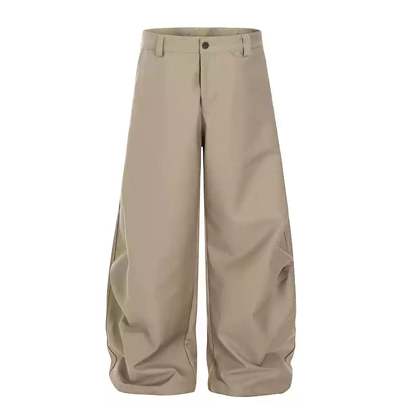 DRAPED PLEAT WIDE TROUSERS B0158