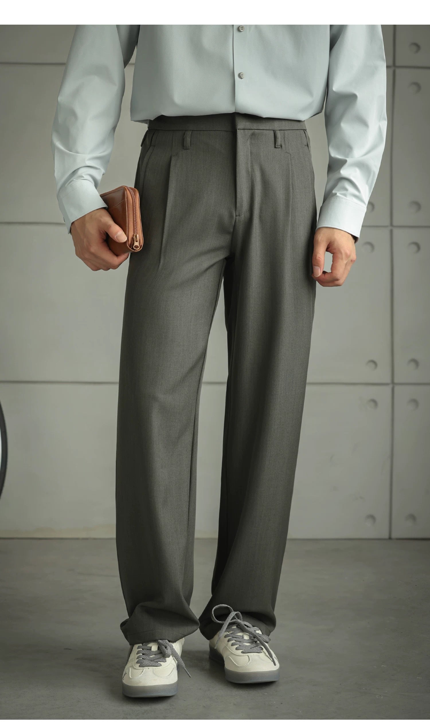 Men’s Straight-Leg Oversized Casual Pants B0030