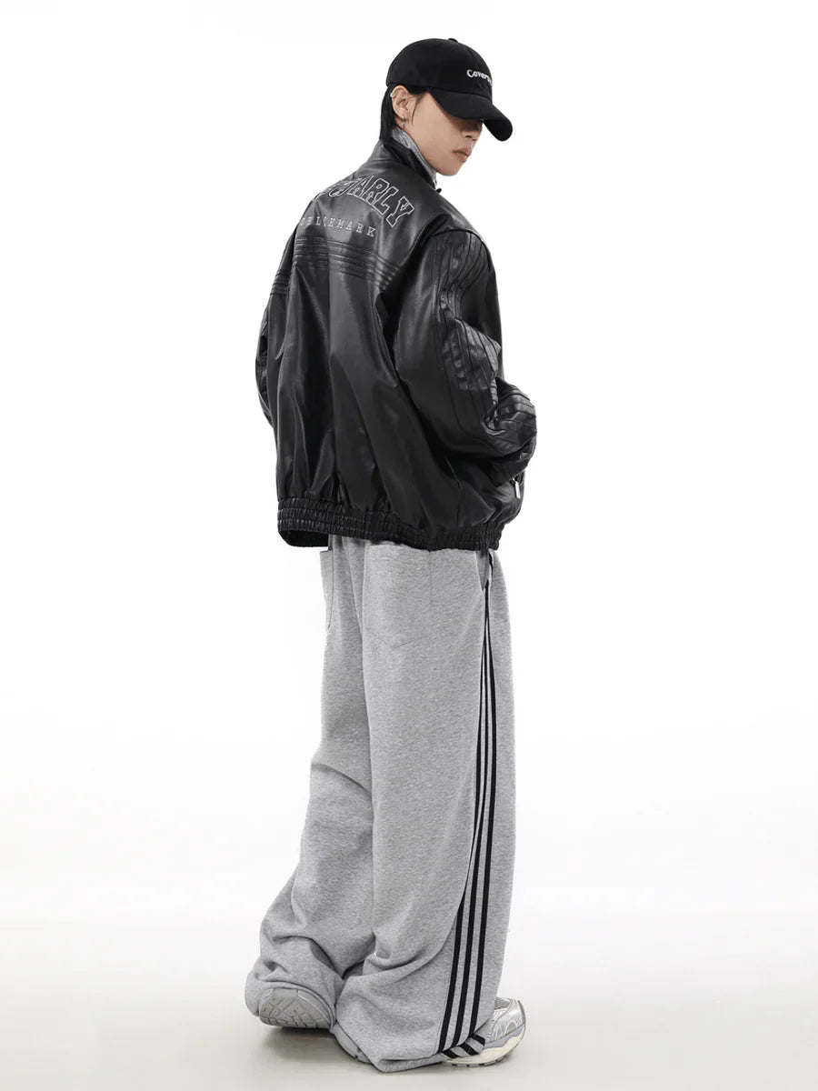 [MRNEARLY] WIND BIKER LEATHER JACKET T0094