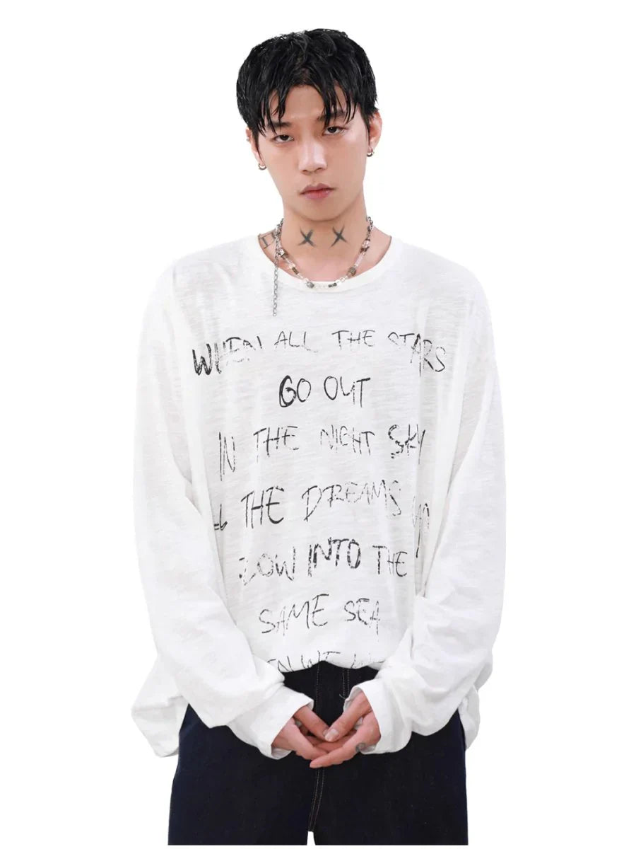 [MRNEARLY] LONG-SLEEVED T-SHIRT J0095