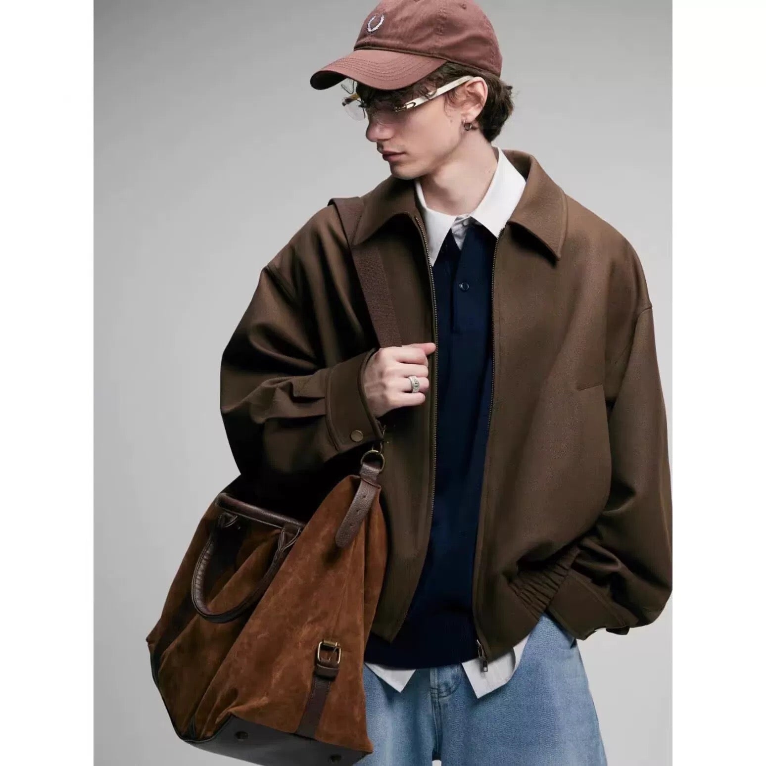 Men’s American Retro Commuter Jacket – Minimal Vintage Street Outerwear T0061