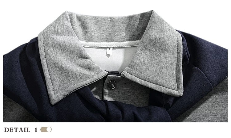 Vintage American Shawl Collar Pullover Hoodie – Retro Loose Fit Streetwear Sweatshirt S0040