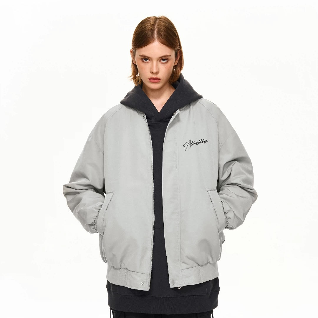 Men’s Vintage Letterman Bomber Jacket – American High Street Embroidered Varsity Outerwear T0072