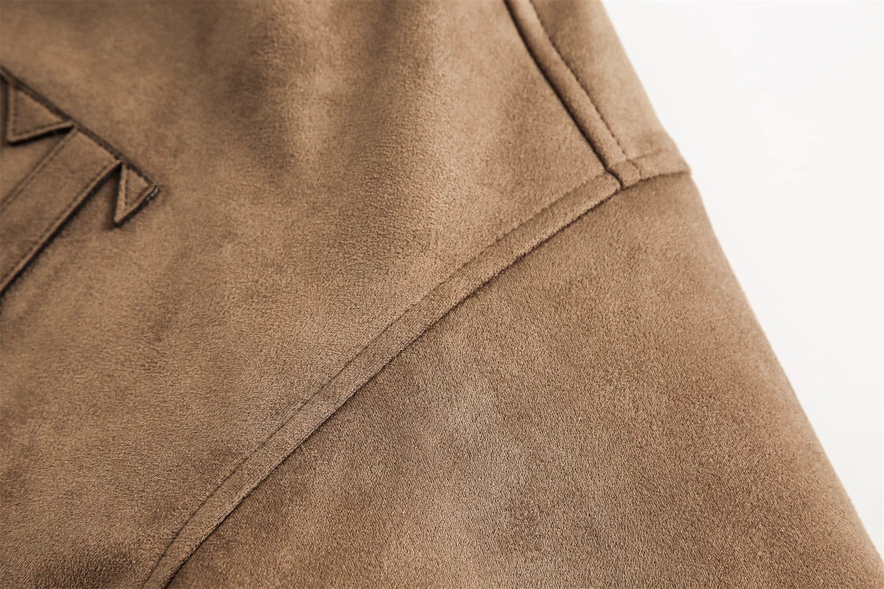 Abrigo de ante grueso estilo retro americano para hombre T0244