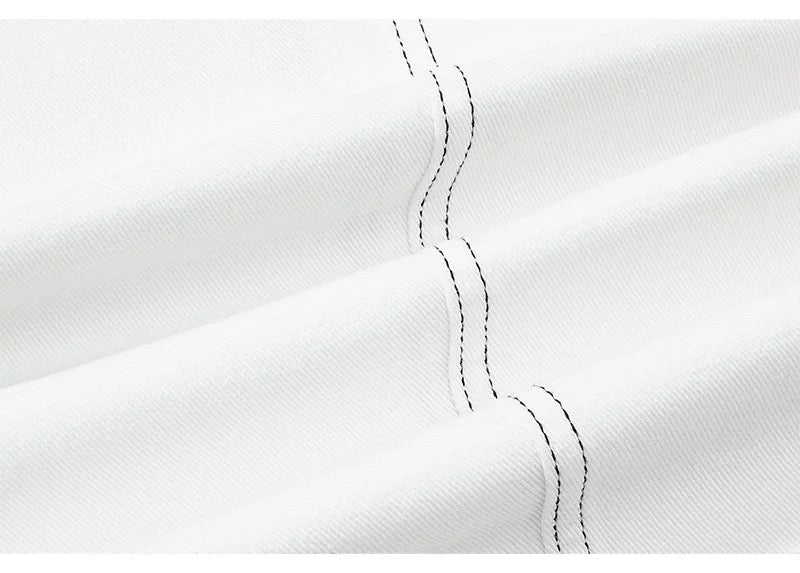 American Curved Wide-Leg Streetwear Trousers B0085