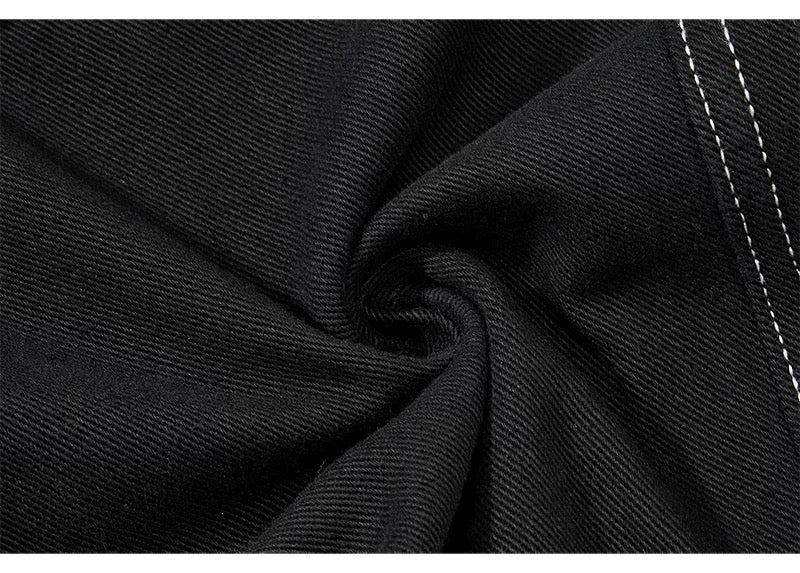 American Curved Wide-Leg Streetwear Trousers B0085