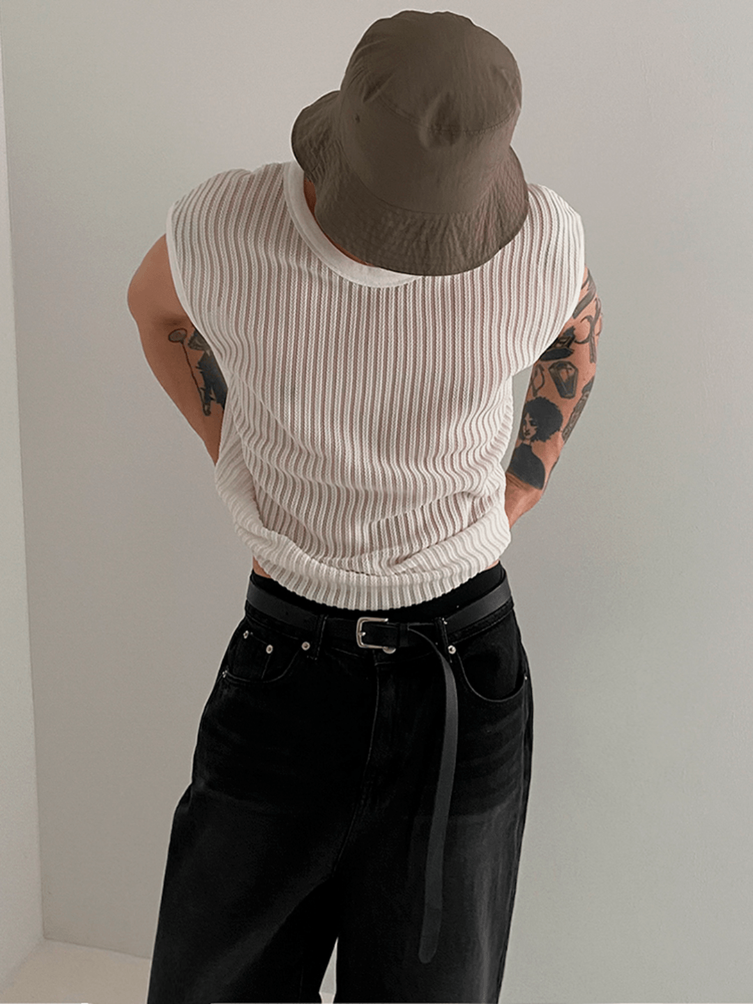 [MRCYC] Round Neck Sleeveless T-shirt J0104