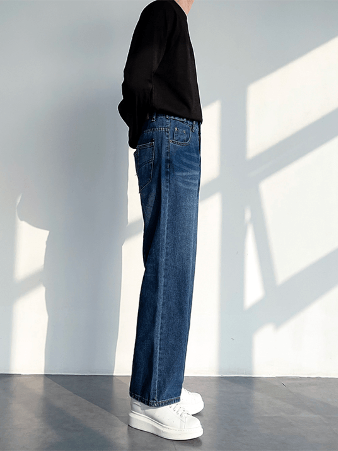 [HOHO] Loose Straight Denim PantsB0139