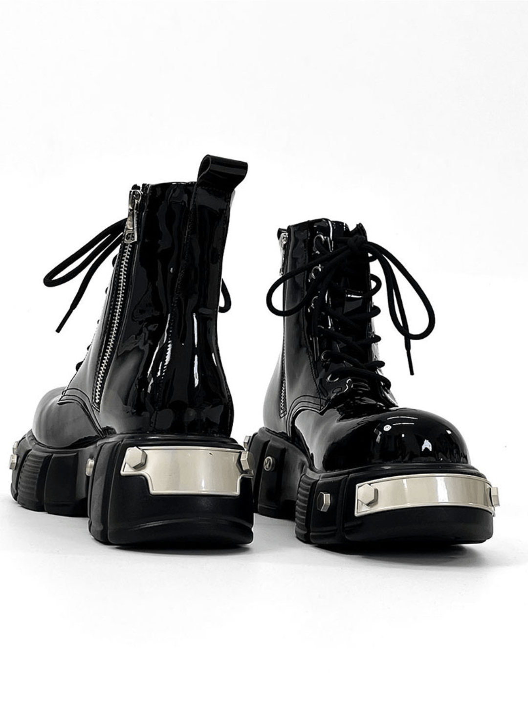 punk zipper biker boots S050