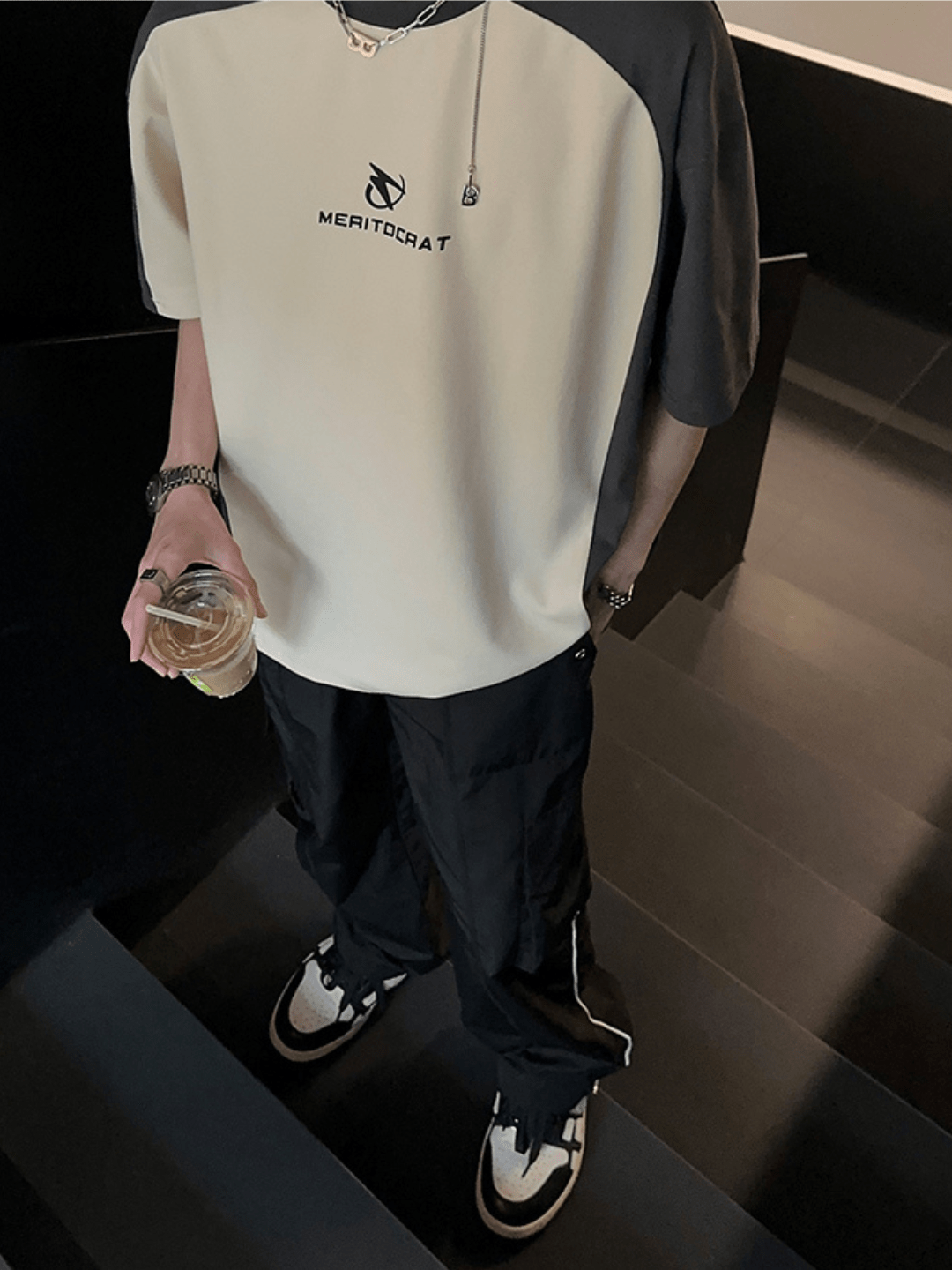 [JH HOMME] loose summer half-sleeve design t-shirt J0101