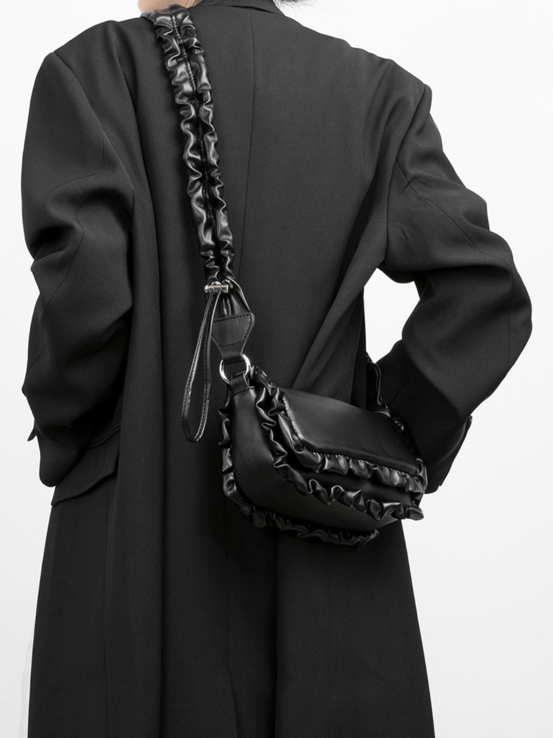 [luckystudio] decoration shoulder small square bag A0066