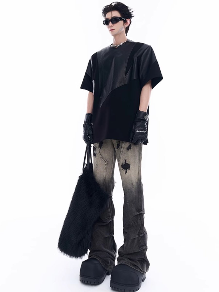 damage denim pants B0128