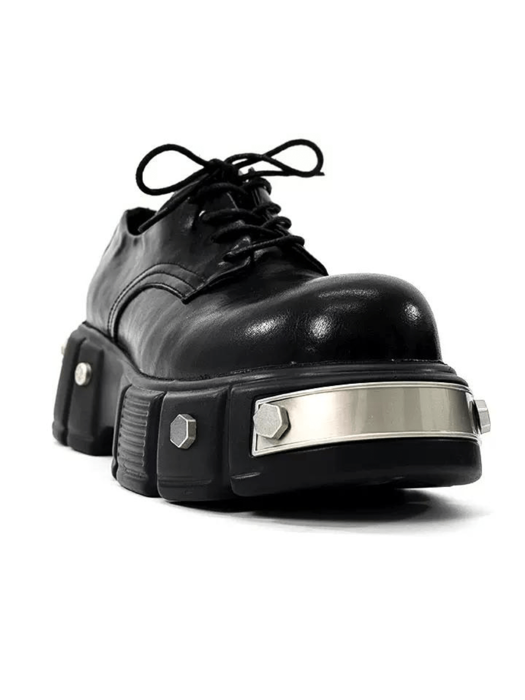 Head Round Toe Leather Shoes S042