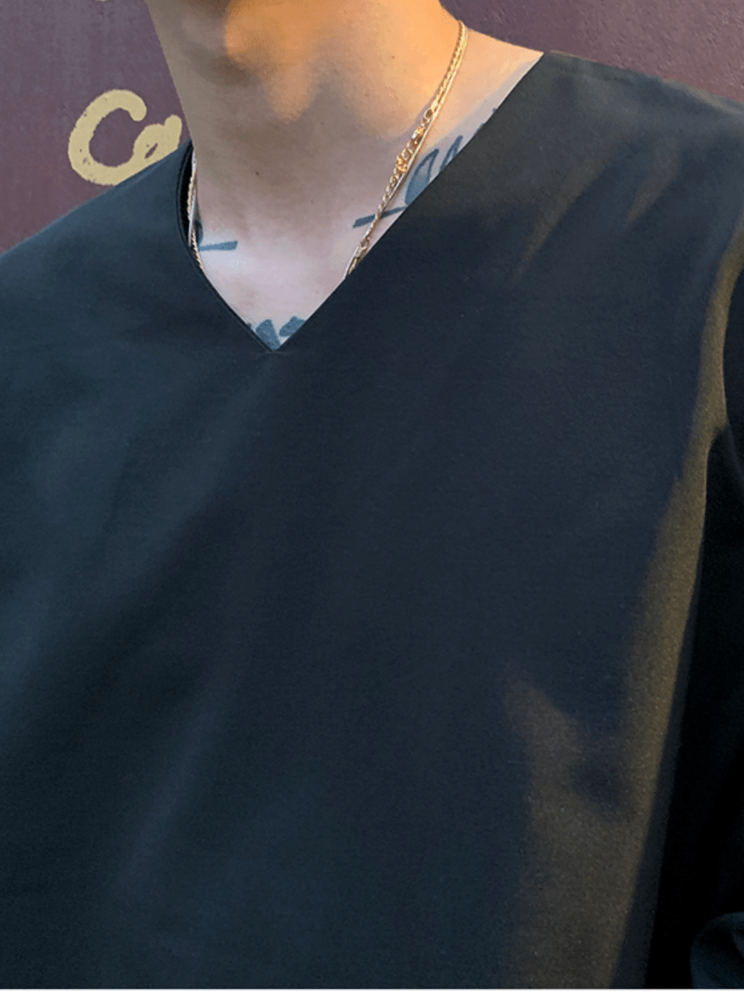 [MRCYC] V Neck Simple Shirt J0131