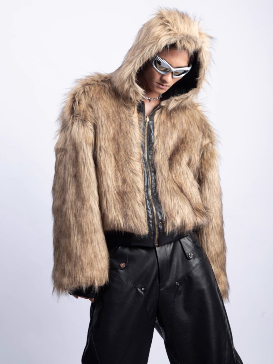 [PLAN1ONE] reversible leather cotton jacket T0160