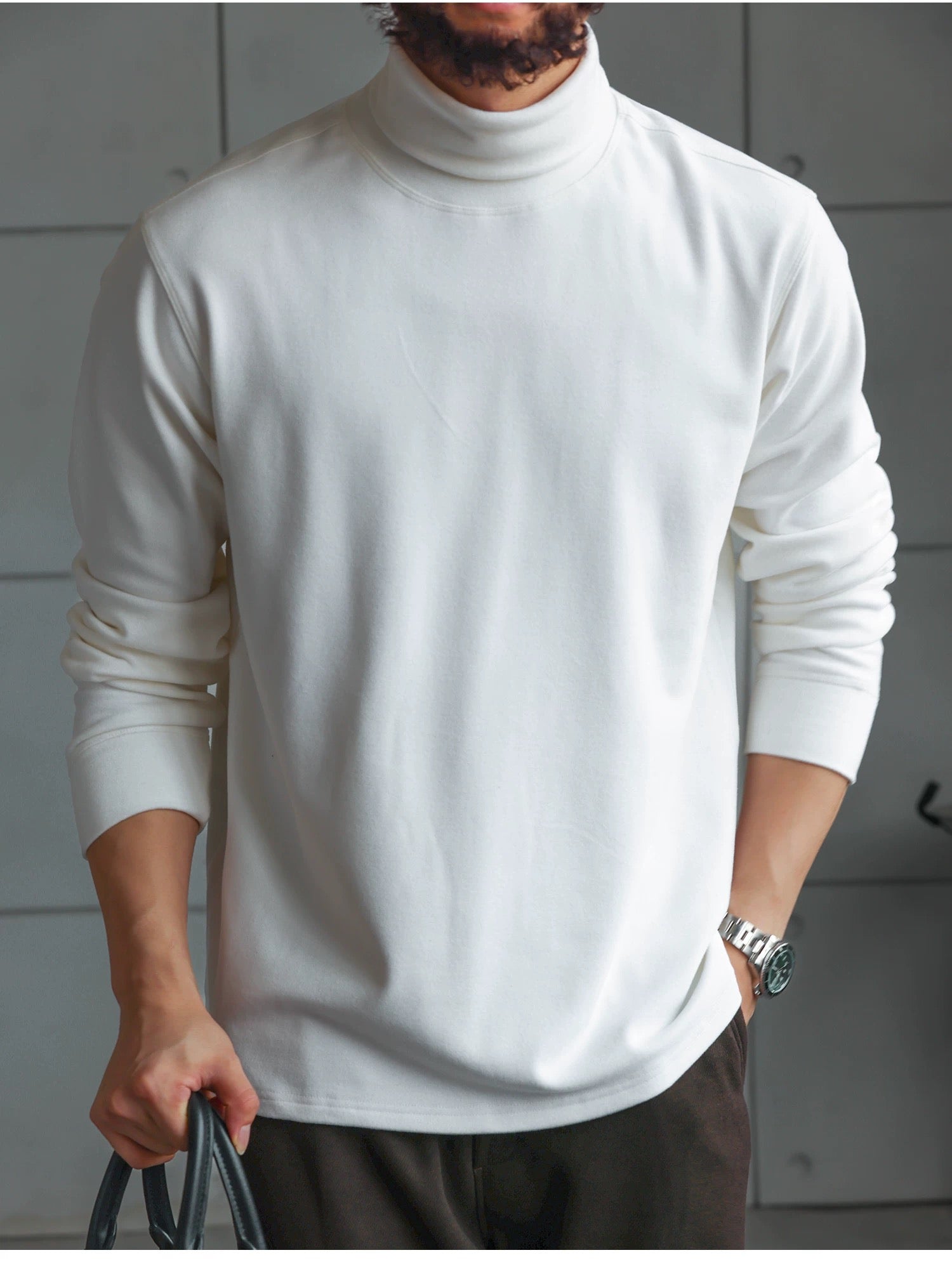 Men’s High Collar Long-Sleeve Tee S0020
