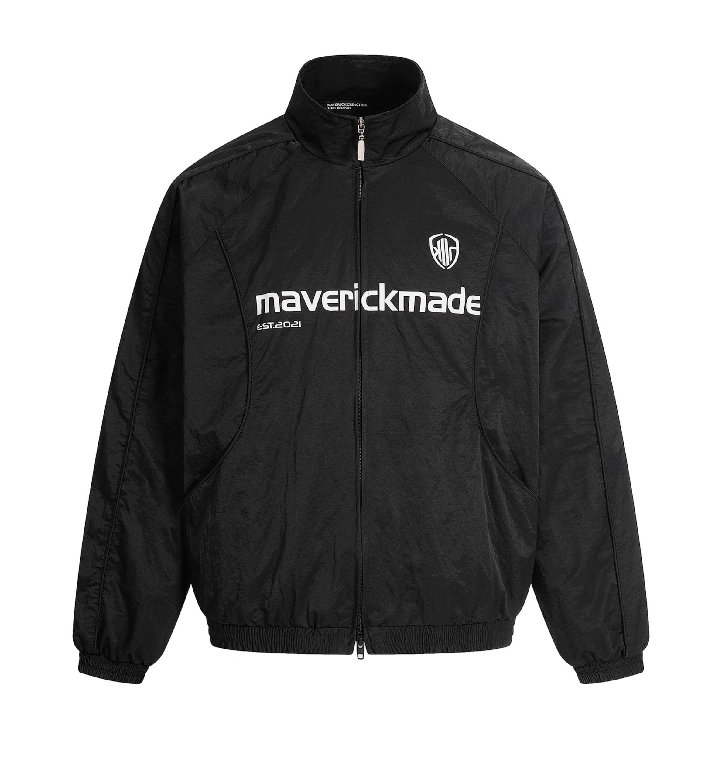 American Letter Print Jacket – Vintage Streetwear Varsity Zip Jacket T0026