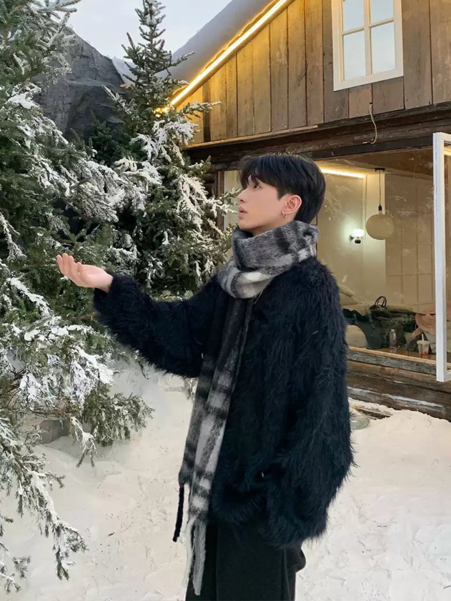 [ONELYC1NS] mink hair loose sweater S0190