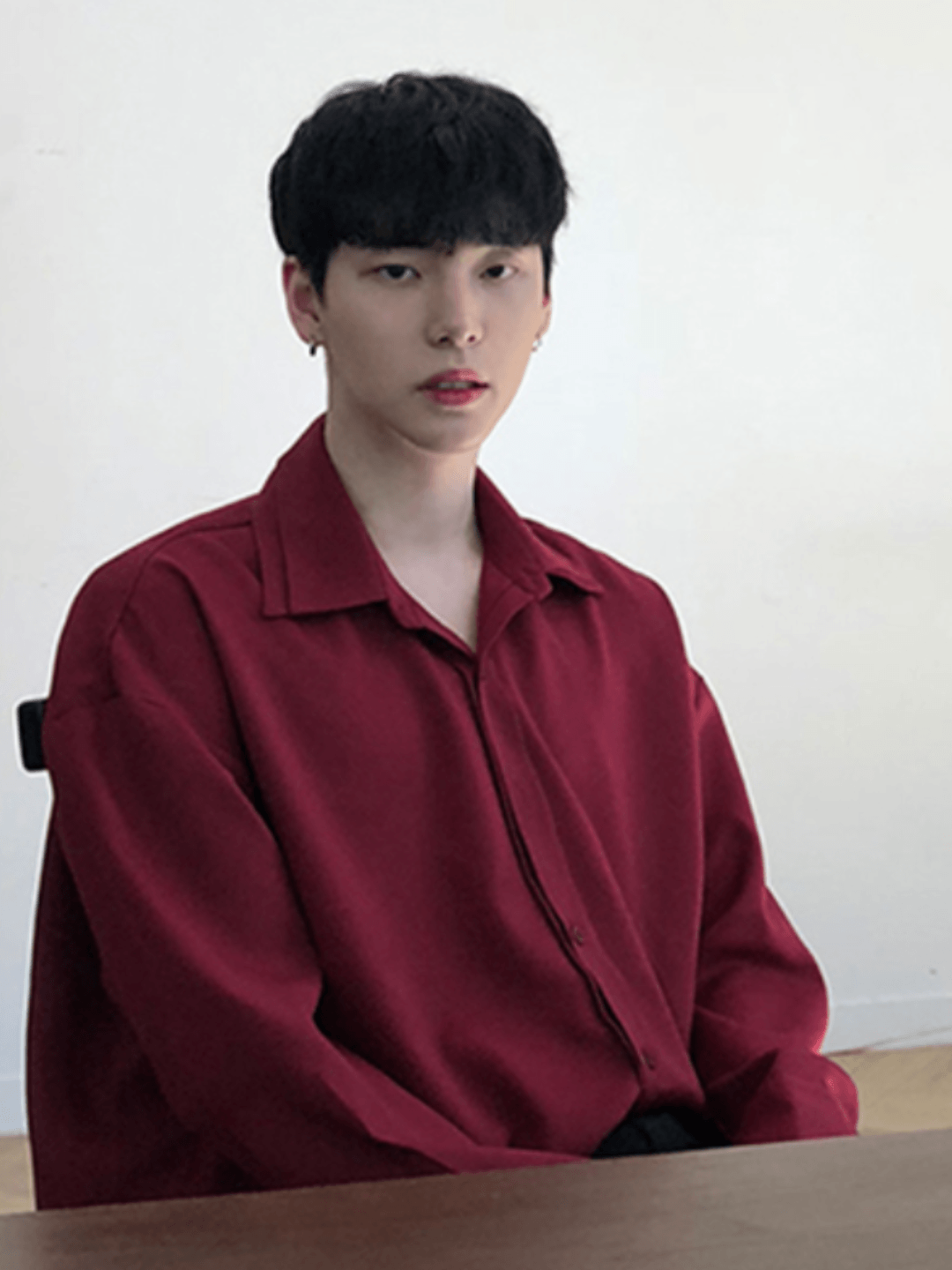 [DAVID&ME] Handsome Ice Silk Shirt J0121