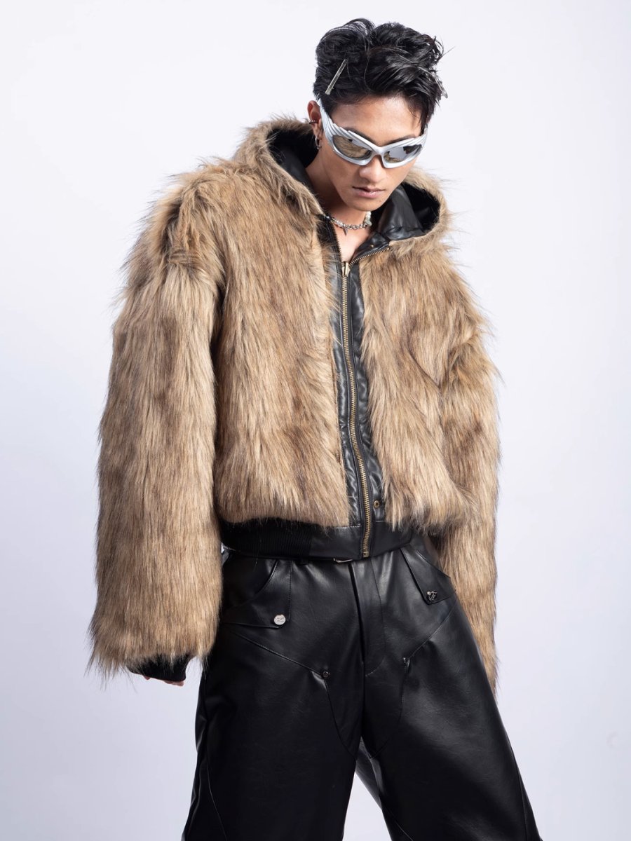 [PLAN1ONE] reversible leather cotton jacket T0160