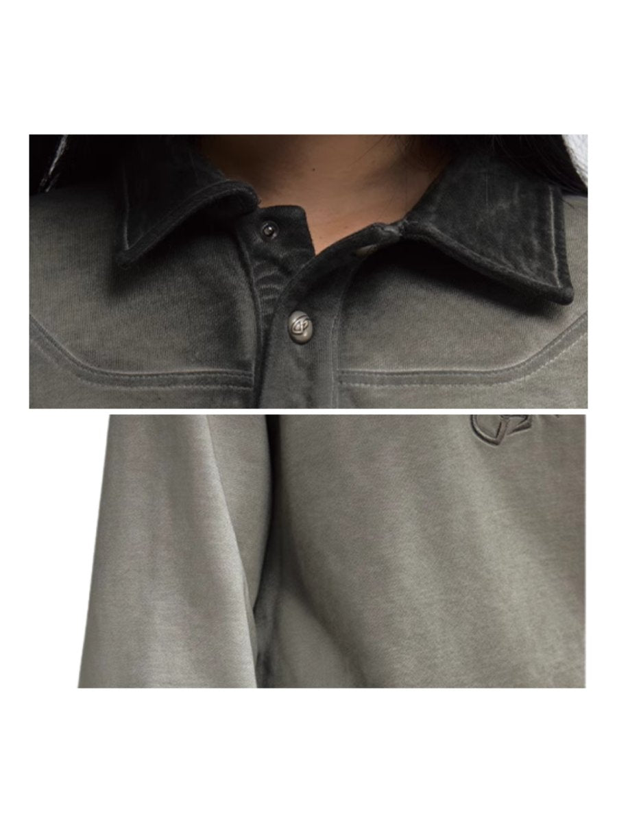 [PEOPLESTYLE] Polo Neck Sweatshirt S0213