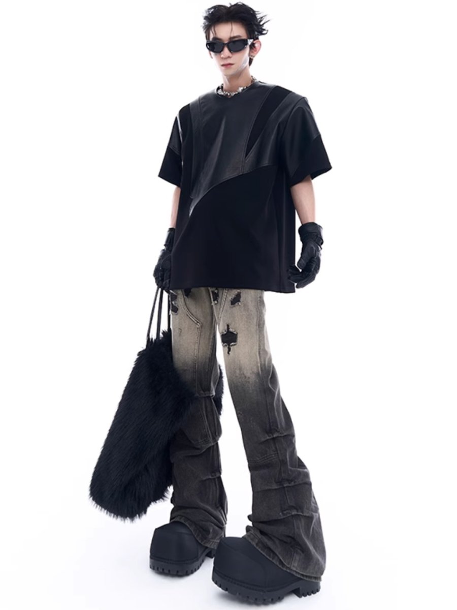 damage denim pants B0128