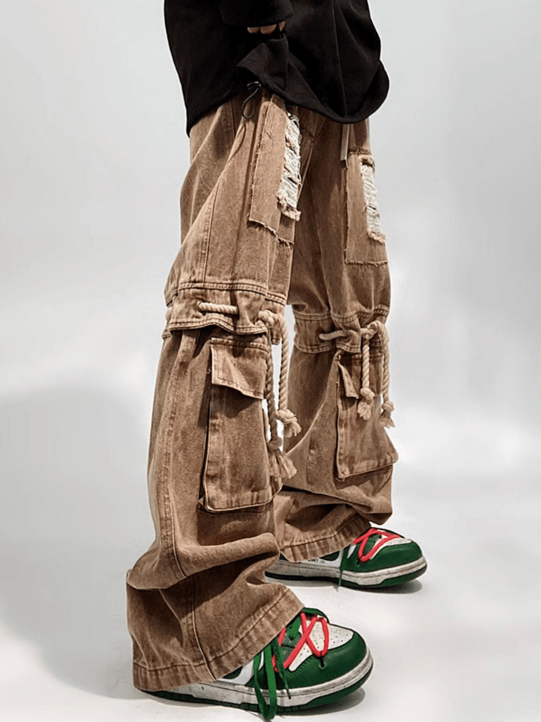 vintage straight wide leg pants B0140