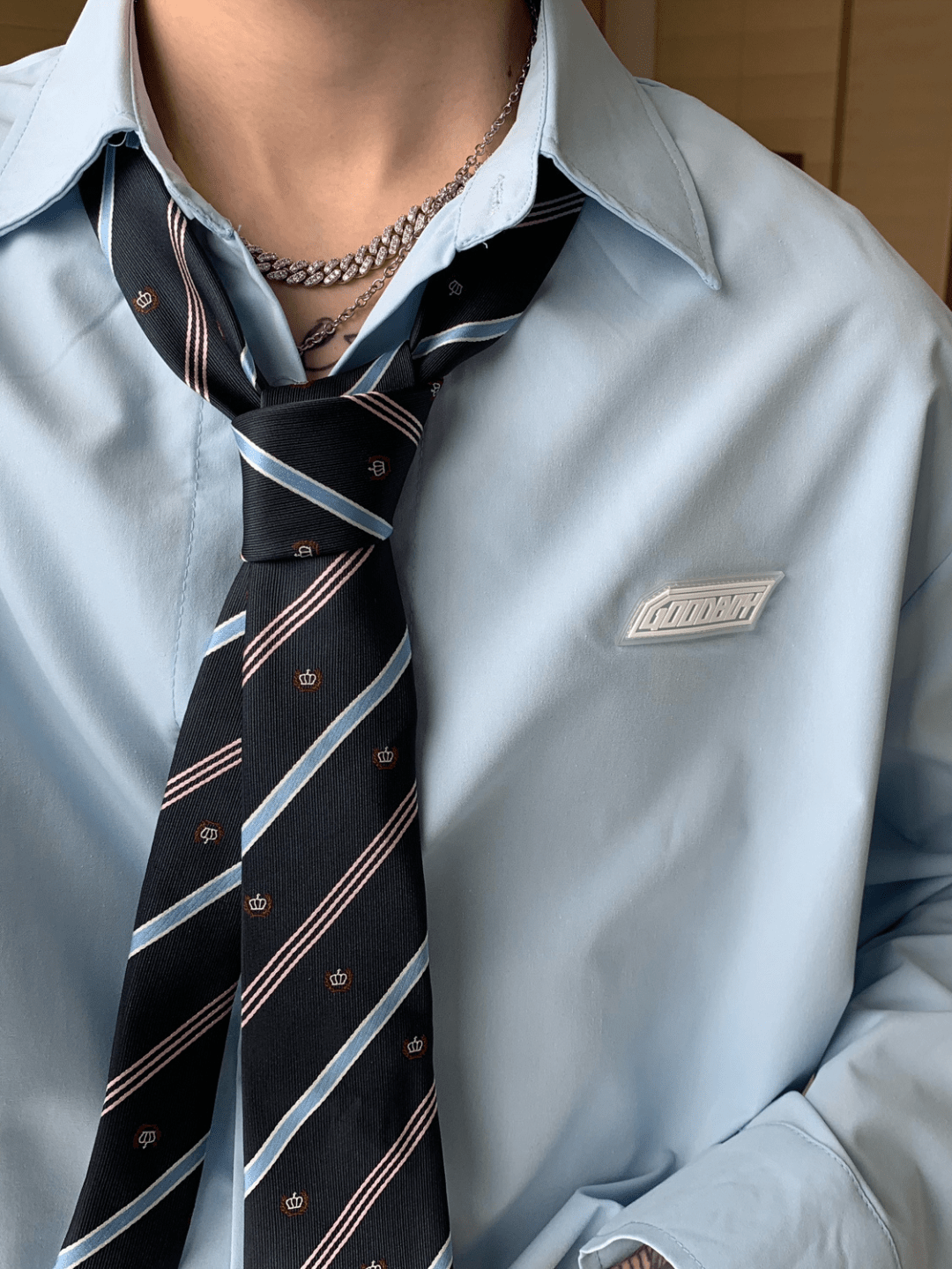 [CUIBUJU] Korean loose oversize casual shirt J0117