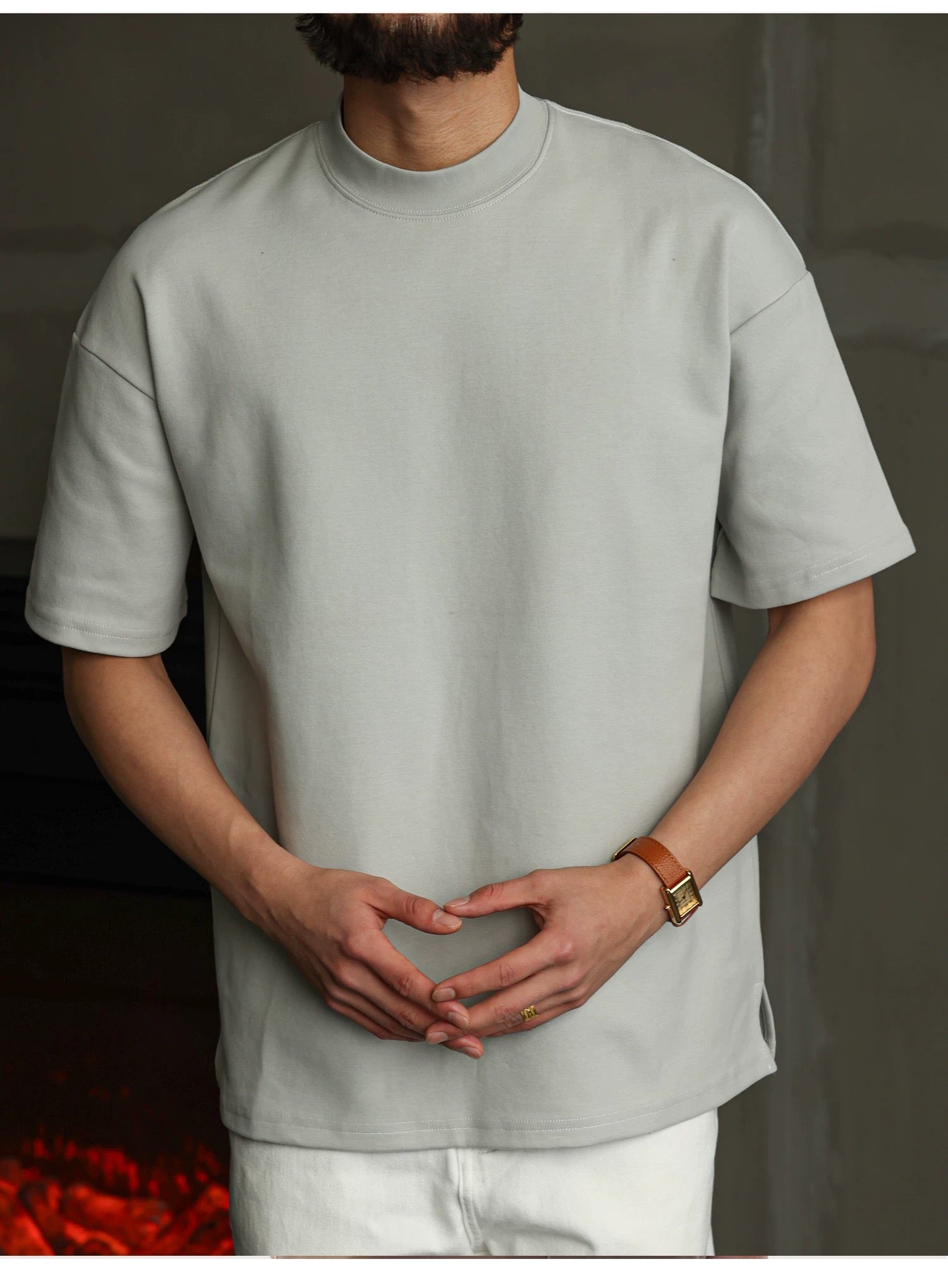 Men’s Classic Solid Short-Sleeve Tee S0019