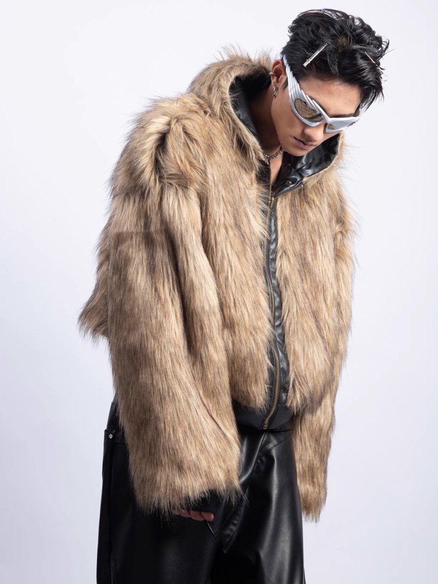 [PLAN1ONE] reversible leather cotton jacket T0160