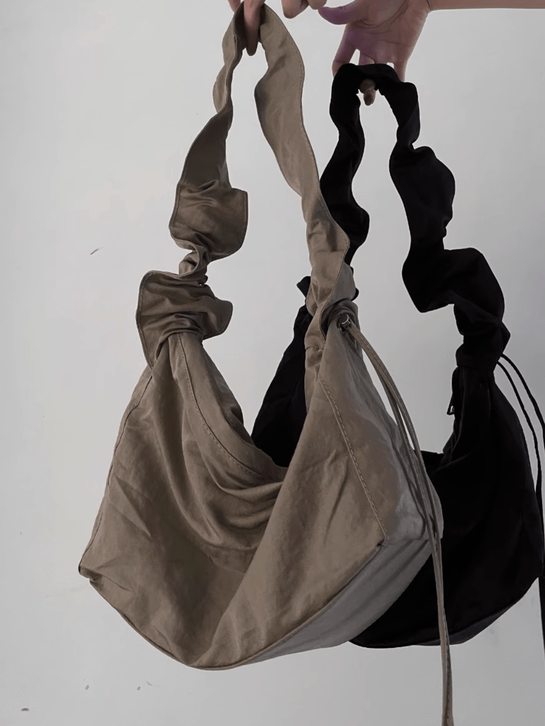 design drawstring dual-use shoulder crossbody bag A0071