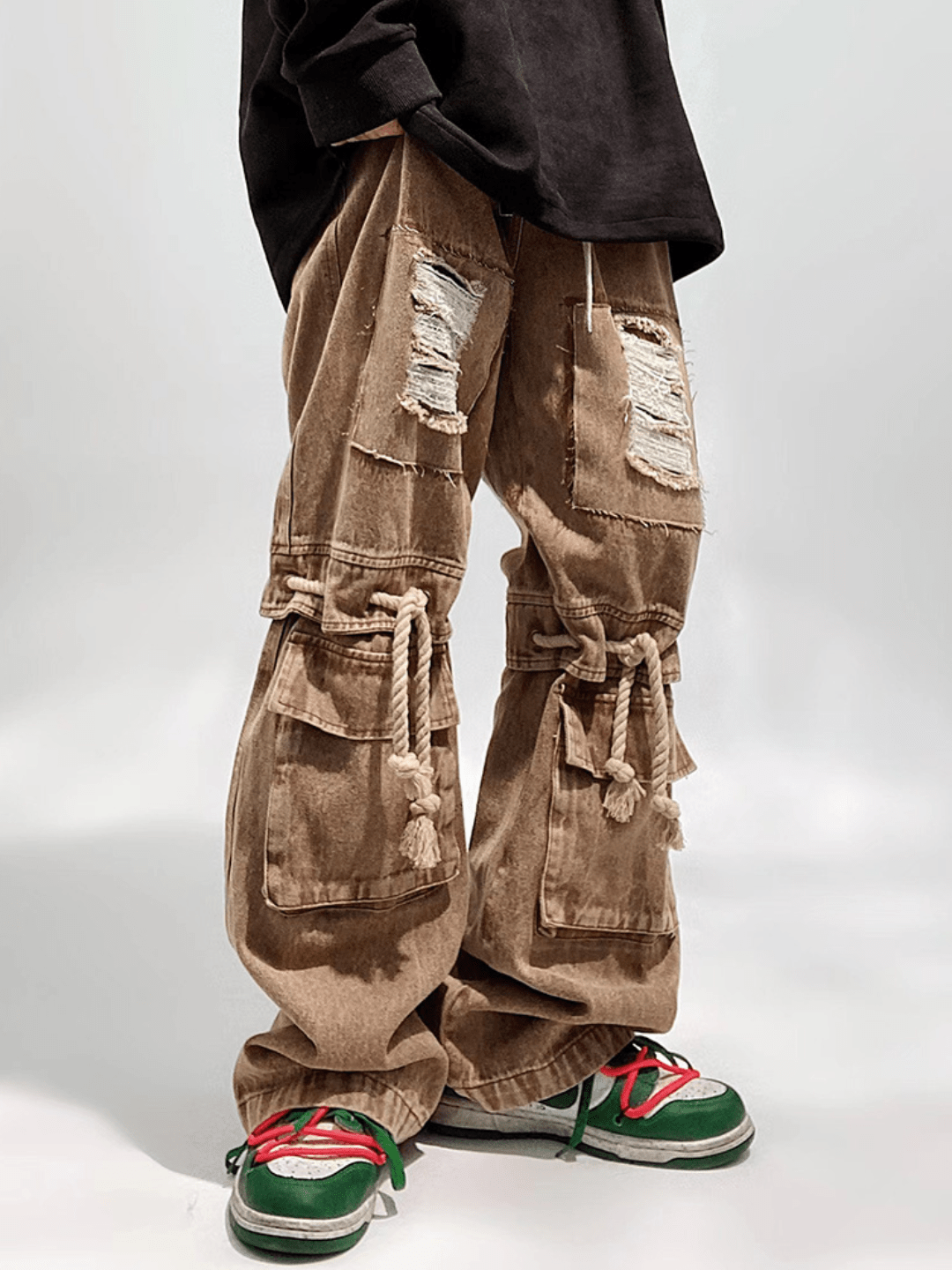 vintage straight wide leg pants B0140