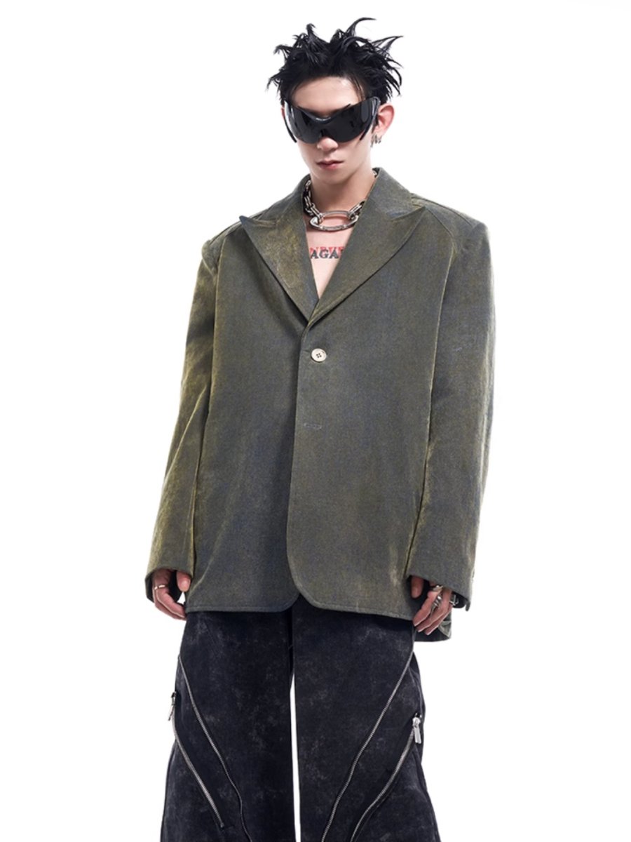 [STARTEXCEEDEND] denim suit jacket R028