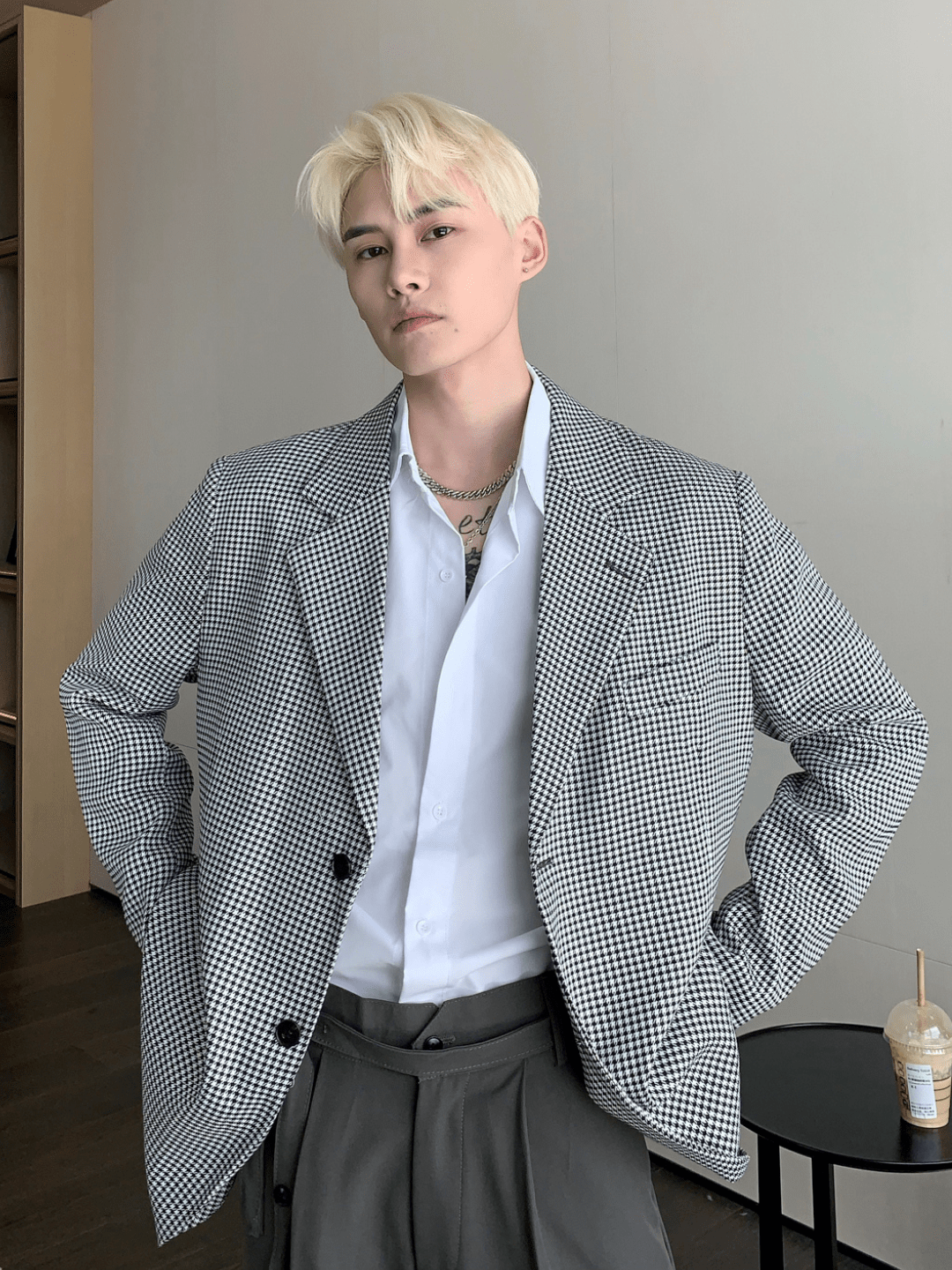 [CUIBUJU] Korean loose oversize casual shirt J0117