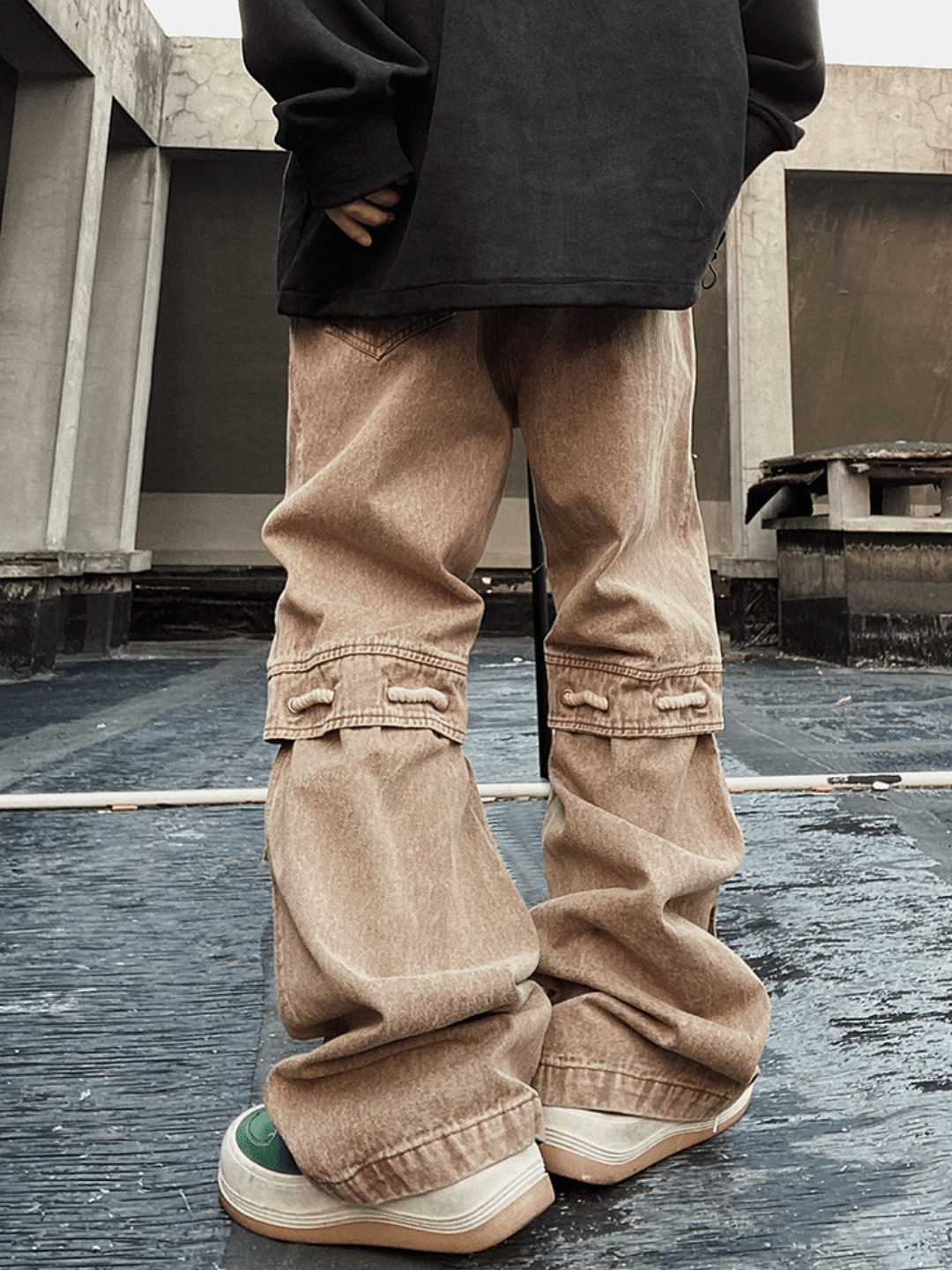 vintage straight wide leg pants B0140