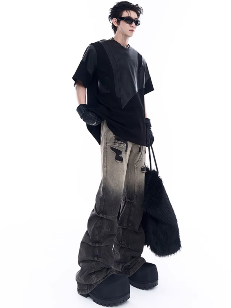 damage denim pants B0128