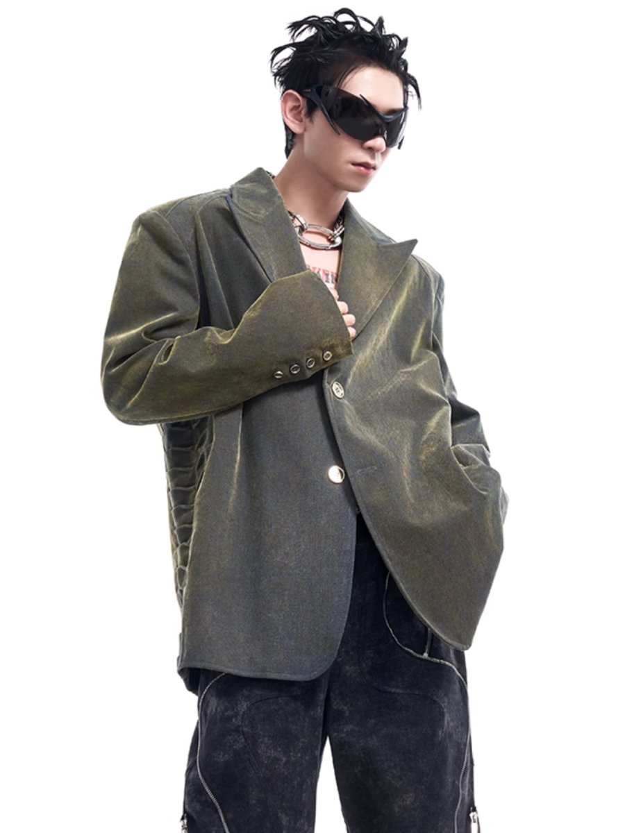 [STARTEXCEEDEND] denim suit jacket R028