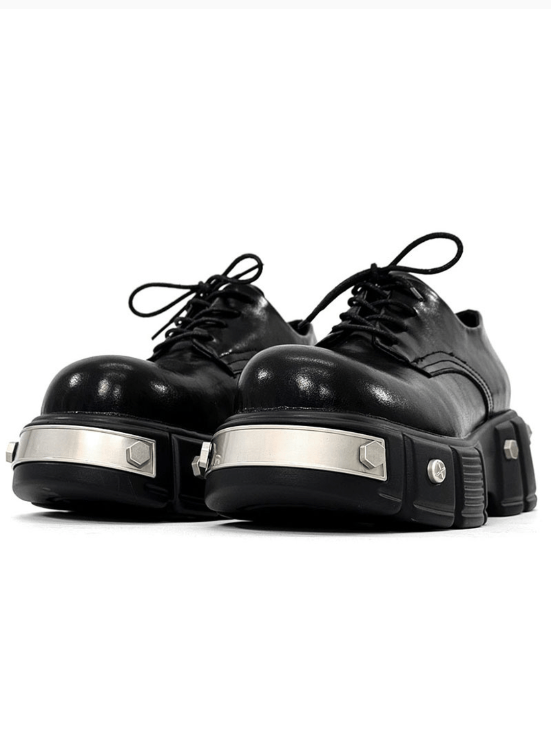 Head Round Toe Leather Shoes S042